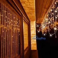 led girlianda uzuolaida - LED kalėdinė užuolaida Springos CL0332, 12 m, šiltai balta (Warm White), 300 LED - 4 nuotrauka