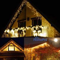 led girlianda uzuolaida - LED kalėdinė užuolaida Springos CL0332, 12 m, šiltai balta (Warm White), 300 LED - 6 nuotrauka