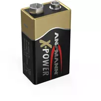 sarmine baterija baterija 9v - Ansmann 5015643 E-Block 6F22 " X-POWER " - 2 nuotrauka