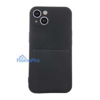 deklai iphone 14 silicone - Fusion Accessories "Card Case iPhone 14 Plus" Black - 2 nuotrauka