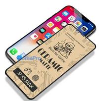 iphone 7 apsauginis stiklas - Fusion Accessories "Matte Ceramic Screen Protector iPhone 7/ 8" Black - 2 nuotrauka
