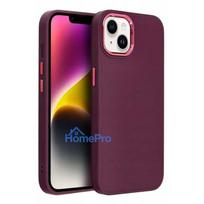 iphone 15 deklas silicone - Fusion Accessories "Frame Case iPhone 15" Violet - 3 nuotrauka