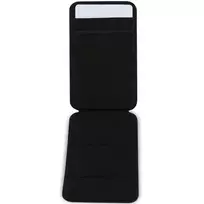 magsafe pinigine - BMW Wallet Card Slot Stand Case BMWCSMRSK - Juodas (Black) MagSafe Signature Collection - 2 nuotrauka