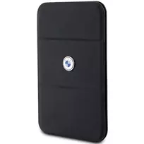 magsafe pinigine - BMW Wallet Card Slot Stand Case BMWCSMRSK - Juodas (Black) MagSafe Signature Collection - 4 nuotrauka