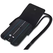 bmw kuprine - BMW Phone Pouch Blue Stripes Phone Bag - Black - 2 nuotrauka
