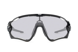 oakley jawbreaker - Oakley Jawbreaker poliruoti juodi/skaidrūs iki juodos spalvos fotochrominiai dviratininkų akiniai 0OO9290 - 4 nuotrauka