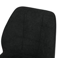 kedes valgomojo 5 - Valgomojo kėdė Home4you Zaylen, matinė, juoda sp., 63 cm x 48.5 cm x 84 cm - 5 nuotrauka