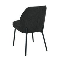 kedes valgomojo 5 - Valgomojo kėdė Home4you Zaylen, matinė, juoda sp., 63 cm x 48.5 cm x 84 cm - 6 nuotrauka