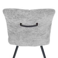 valgomojo kede kresliukas - Valgomojo kėdė Home4you Agata, matinė, pilka, 59 cm x 48 cm x 91 cm - 3 nuotrauka