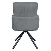 pasukamos kedes valgomojo - Valgomojo kėdė Home4you Batul, matinė, tamsiai pilka, 57 cm x 64 cm x 87 cm - 3 nuotrauka
