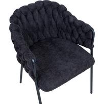 valgomojo kede kresliukas - Valgomojo kėdė Home4you Kronos, matinė, juoda, 57 cm x 58 cm x 79 cm - 2 nuotrauka