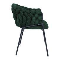 zalios valgomojo kedes - Valgomojo kėdė Home4you Kronos, matinė, žalia, 57 cm x 58 cm x 79 cm - 4 nuotrauka