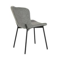 valgomojo kede kresliukas - Valgomojo kėdė Home4you Manolo 10553, matinė, pilka, 48 cm x 59 cm x 83 cm - 4 nuotrauka