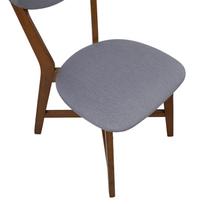 valgomojo kede kresliukas - Valgomojo kėdė Home4you Jesper 10527, matinė, pilka, 44 cm x 56 cm x 79.5 cm - 3 nuotrauka