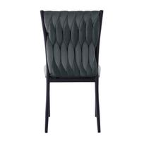 senukai kedes - Valgomojo kėdė Home4you Emory 10393, matinė, tamsiai pilka, 47 cm x 59 cm x 93 cm - 3 nuotrauka