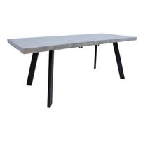 pigu lt valgomojo stalai - Valgomojo stalas išskleidžiamas Home4you Brigit, juodas/pilkas, 159 - 198 cm x 84.5 cm x 77 cm - 2 nuotrauka