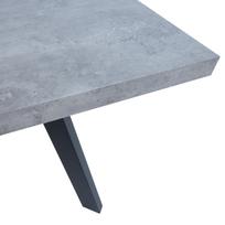 pigu lt valgomojo stalai - Valgomojo stalas išskleidžiamas Home4you Brigit, juodas/pilkas, 159 - 198 cm x 84.5 cm x 77 cm - 5 nuotrauka