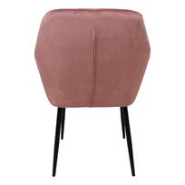 senukai kedes - Valgomojo kėdė Home4you Evelin 10325, matinė, rožinė, 60 cm x 57 cm x 82 cm - 4 nuotrauka