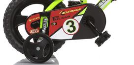 raudonas dviratis - Vaikiškas dviratis Dino Bikes Raptor, raudonas/žalias, 9" (21.59 cm), 12" - 3 nuotrauka