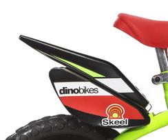 raudonas dviratis - Vaikiškas dviratis Dino Bikes Raptor, raudonas/žalias, 9" (21.59 cm), 12" - 5 nuotrauka