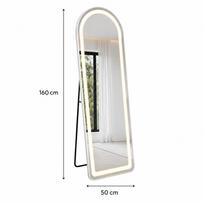 pastatomas veidrodis - Veidrodis su LED apšvietimu NEW YORK WA-L01, 160×50 cm - 2 nuotrauka