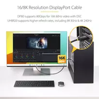 displayport 2.1 kabelis - StarTech DisplayPort 2.1 kabelis 1m VESA sertifikuotas (VESA Certified) - 2 nuotrauka