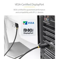 displayport 2.1 kabelis - StarTech DisplayPort 2.1 kabelis 1m VESA sertifikuotas (VESA Certified) - 3 nuotrauka