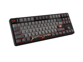 magnetic game - Fury Kanabo K6 Žaidimų Klaviatūra Laidinė US RGB Magnetinė Juoda-Pilka (Black/Grey) - 3 nuotrauka