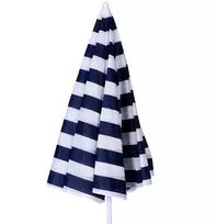 lauko sketis - AG228 sodo ir paplūdimio skėtis, lankstomas, XL, baltas/juodas (White/Black) - 3 nuotrauka