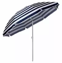 lauko sketis - AG228 sodo ir paplūdimio skėtis, lankstomas, XL, baltas/juodas (White/Black) - 4 nuotrauka