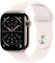 Apple Watch Series 11 GPS + Cellular 46mm Gold Titanium Case with Light Blush Sport Band (auksinis)