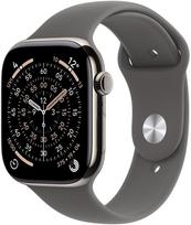 Apple Watch Series 11 GPS + Cellular 42mm Natural Titanium Stone Grey (pilkas)