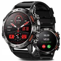 Vess K52 Smartwatch 360x360 Bluetooth skambučiai IP68 Juodi (juodi)