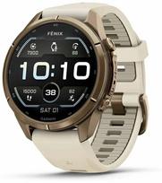 Garmin Fenix 9 Pro 43mm Autumn Gold Titanium Cream/French Grey Silicone (auksinis)