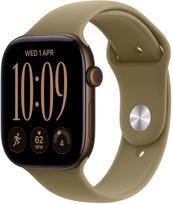 Apple Watch Series 12 GPS 42mm Dark Bronze Aluminium Case with Olive Sport Band S/M