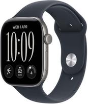 Apple Watch Series 12 GPS 46mm Space Grey Aluminium Case with Navy Blue Sport Band (kosminė pilka/tamsiai mėlyna) S/M