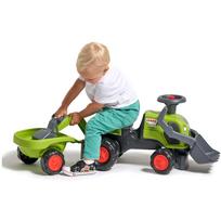paspiriamas traktorius - FALK Baby Claas paspiriamas traktorius su ekskavatoriumi ir priekaba - 5 nuotrauka