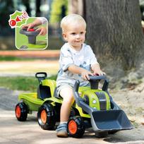 paspiriamas traktorius - FALK Baby Claas paspiriamas traktorius su ekskavatoriumi ir priekaba - 8 nuotrauka
