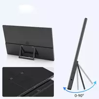 nesiojamas monitorius - Extralink Smart Life S15 14" Nešiojamas monitorius (Portable Monitor) USB-C/micro-HDMI - 4 nuotrauka