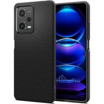 x5 pro - Spigen "Liquid Air Xiaomi Redmi Note 12 Pro 5G/ Poco X5 Pro 5G" Matte Black - 3 nuotrauka