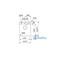 plautuve franke maris mrg 610 - Franke Maris MRG 610-37 A, Onyx (Onyx) - 2 nuotrauka