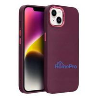 15 pro silicone case - Fusion Accessories "Frame Case iPhone 15 Pro" Violet - 3 nuotrauka