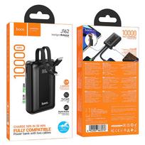 power bank 10000 mah - Hoco J162, 10000mAh, 22.5W, USB-C, Lightning, juodas (black) - 2 nuotrauka