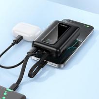 power bank 10000 mah - Hoco J162, 10000mAh, 22.5W, USB-C, Lightning, juodas (black) - 3 nuotrauka