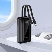 power bank 10000 mah - Hoco J162, 10000mAh, 22.5W, USB-C, Lightning, juodas (black) - 4 nuotrauka