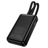 power bank 10000 mah - Hoco J162, 10000mAh, 22.5W, USB-C, Lightning, juodas (black) - 5 nuotrauka