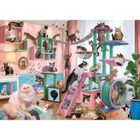 ravensburger puzzle 1000 - Ravensburger Cat Room Paradise, 1000 det. - 2 nuotrauka