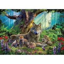 ravensburger puzzle 1000 - Ravensburger Wolves in the Forest, 1000 det. - 2 nuotrauka