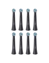 oral b braun galvutes - Oral-B iO UltimateClean, juodos (Black), 8 vnt. - 3 nuotrauka