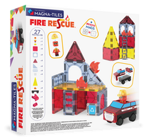 tiles konstruktorius - Magna-Tiles ugniagesių automobilis (Fire Rescue) 27 det. - 7 nuotrauka